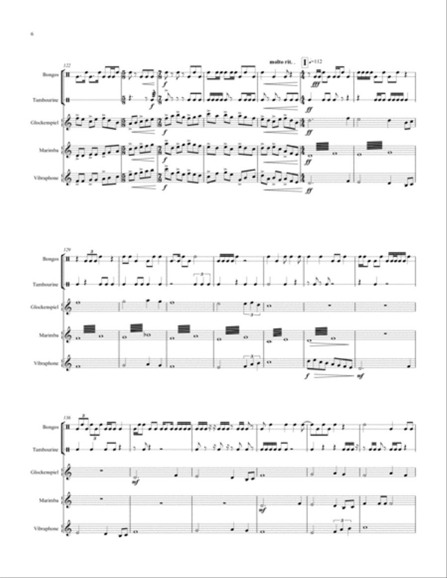 Kaleidoscope Percussion Ensemble scores gallery preview page 6