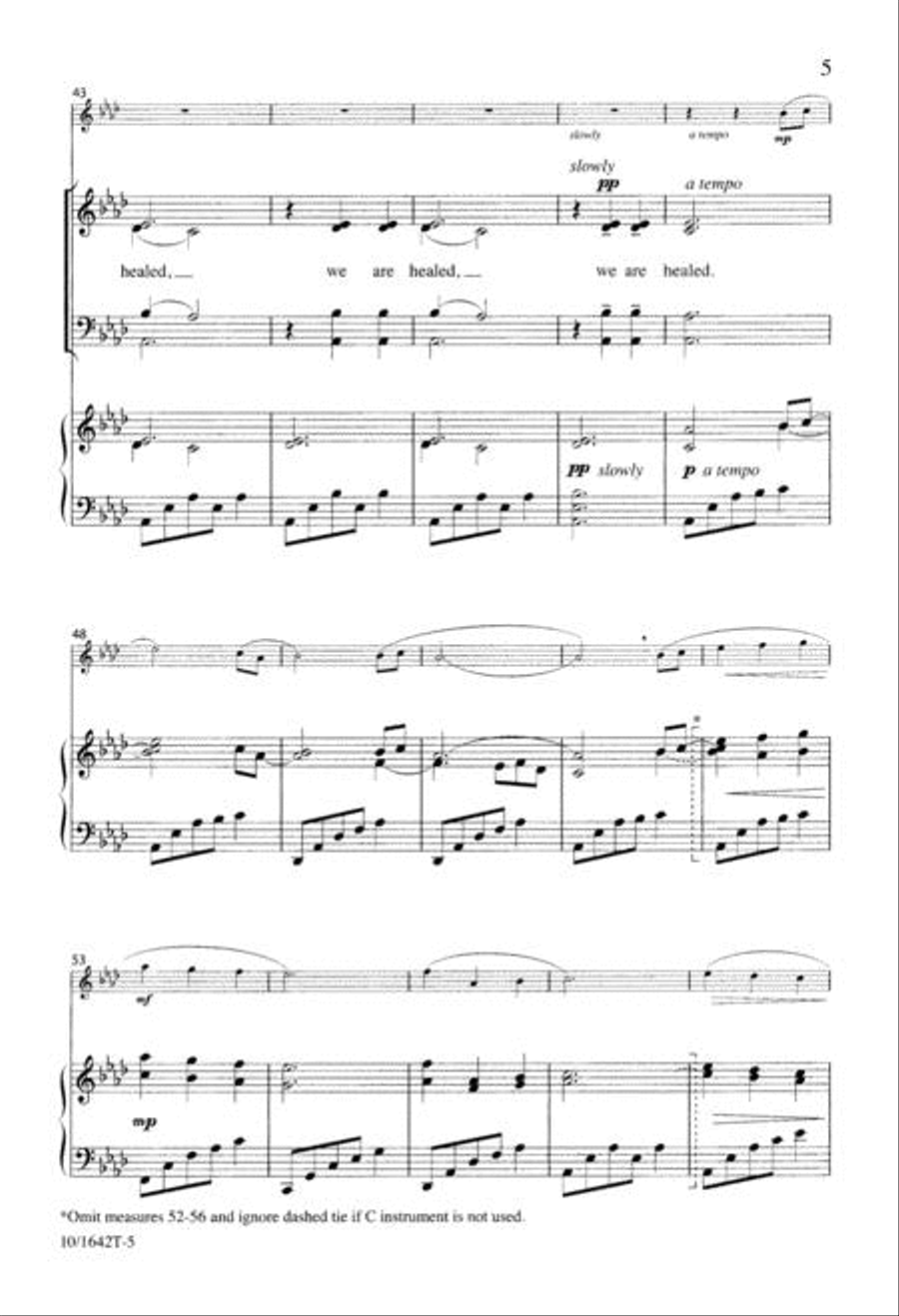 Surely He Has Borne Our Griefs 4-Part scores gallery preview page 5
