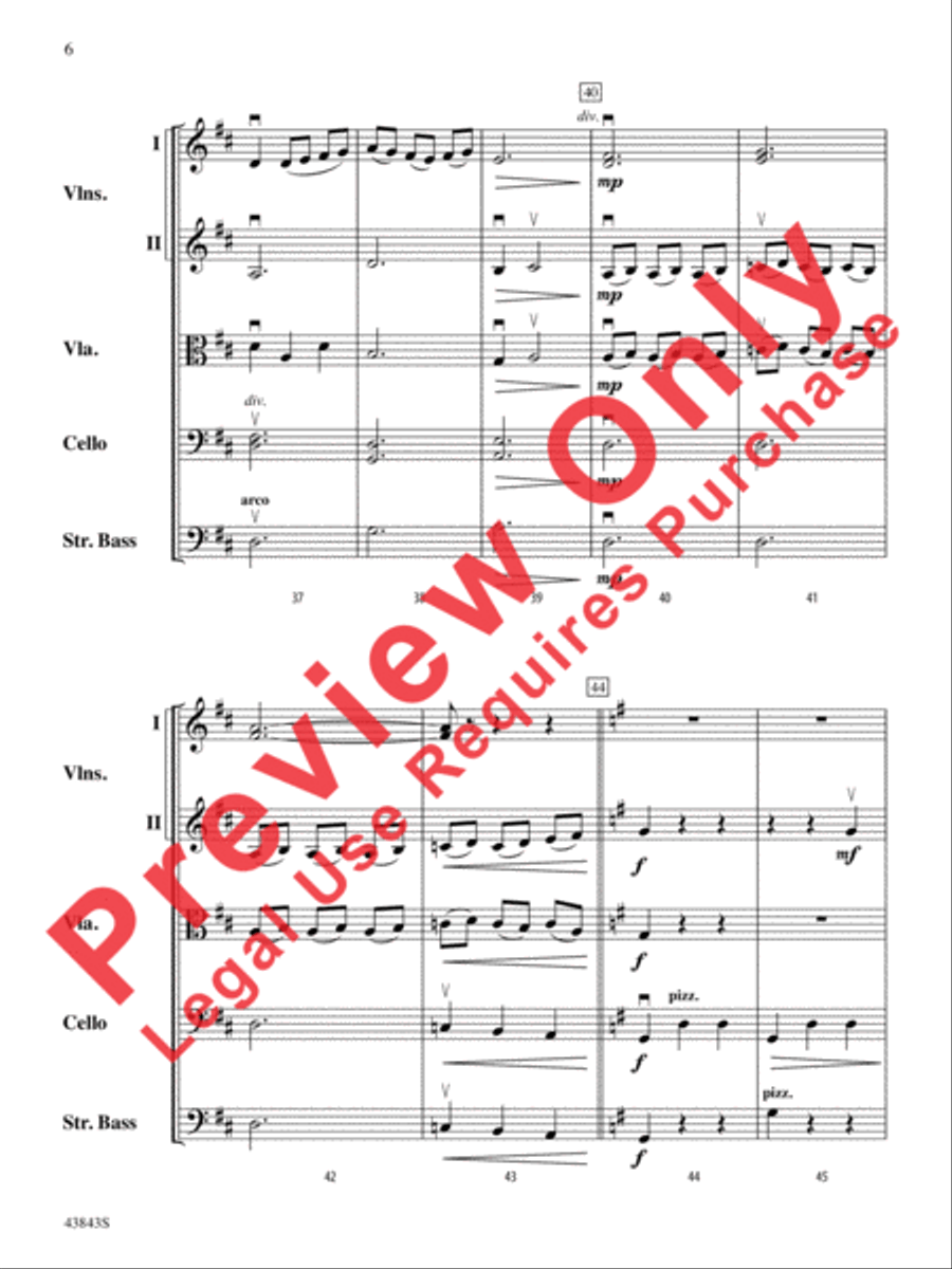 A River Rhapsody A River Rhapsody String Orchestra scores gallery preview page 7