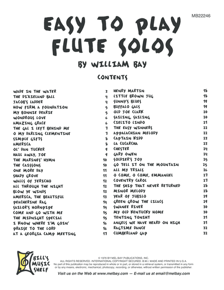 Easy to Play Flute Solos