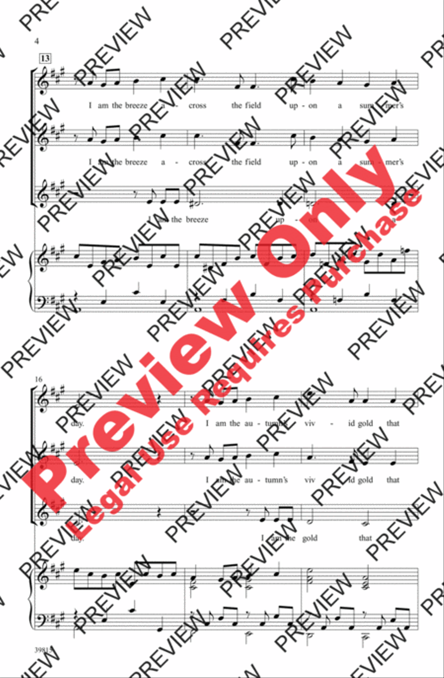 Beauty Women's Choir scores gallery preview page 4