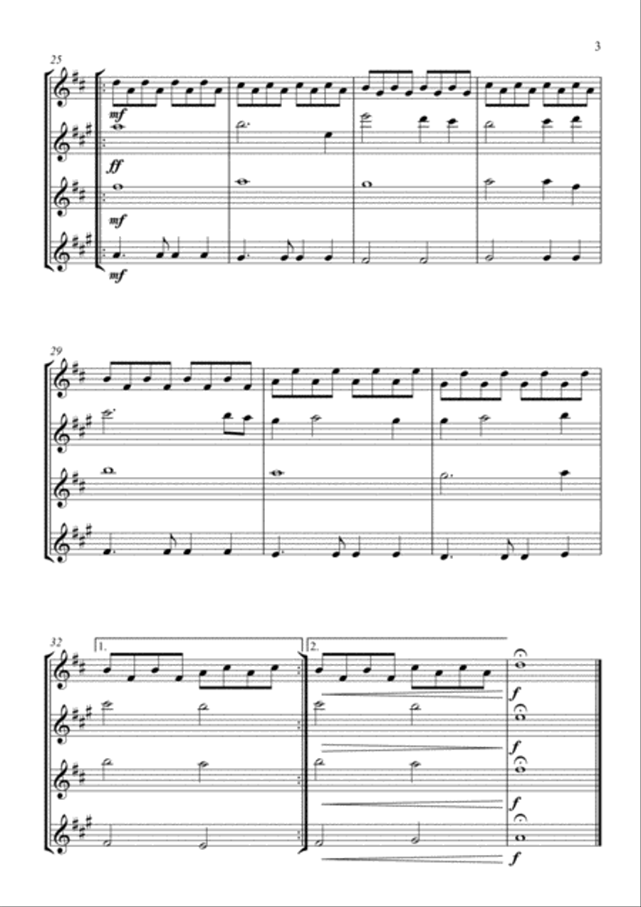 My Heart Will Go On (Love Theme from Titanic) Woodwind Quartet scores gallery preview page 3