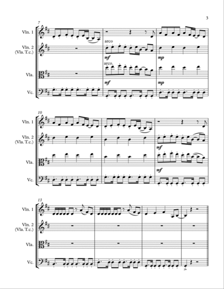 Best Day Of My Life String Trio scores gallery preview page 3