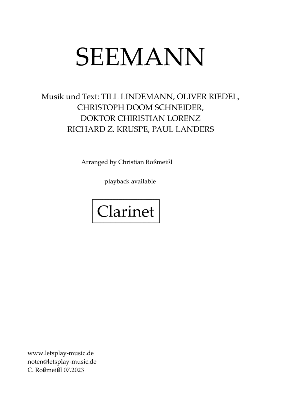 Seemann B-Flat Clarinet scores gallery preview page 1