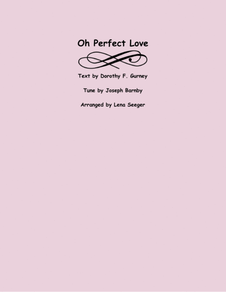 O Perfect Love (violin quartet) image number null