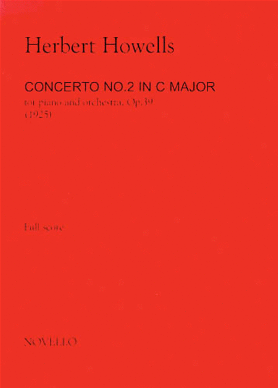 Herbert Howells: Piano Concerto No.2 In C Major Op.39 (Score) Orchestra scores gallery preview page 1