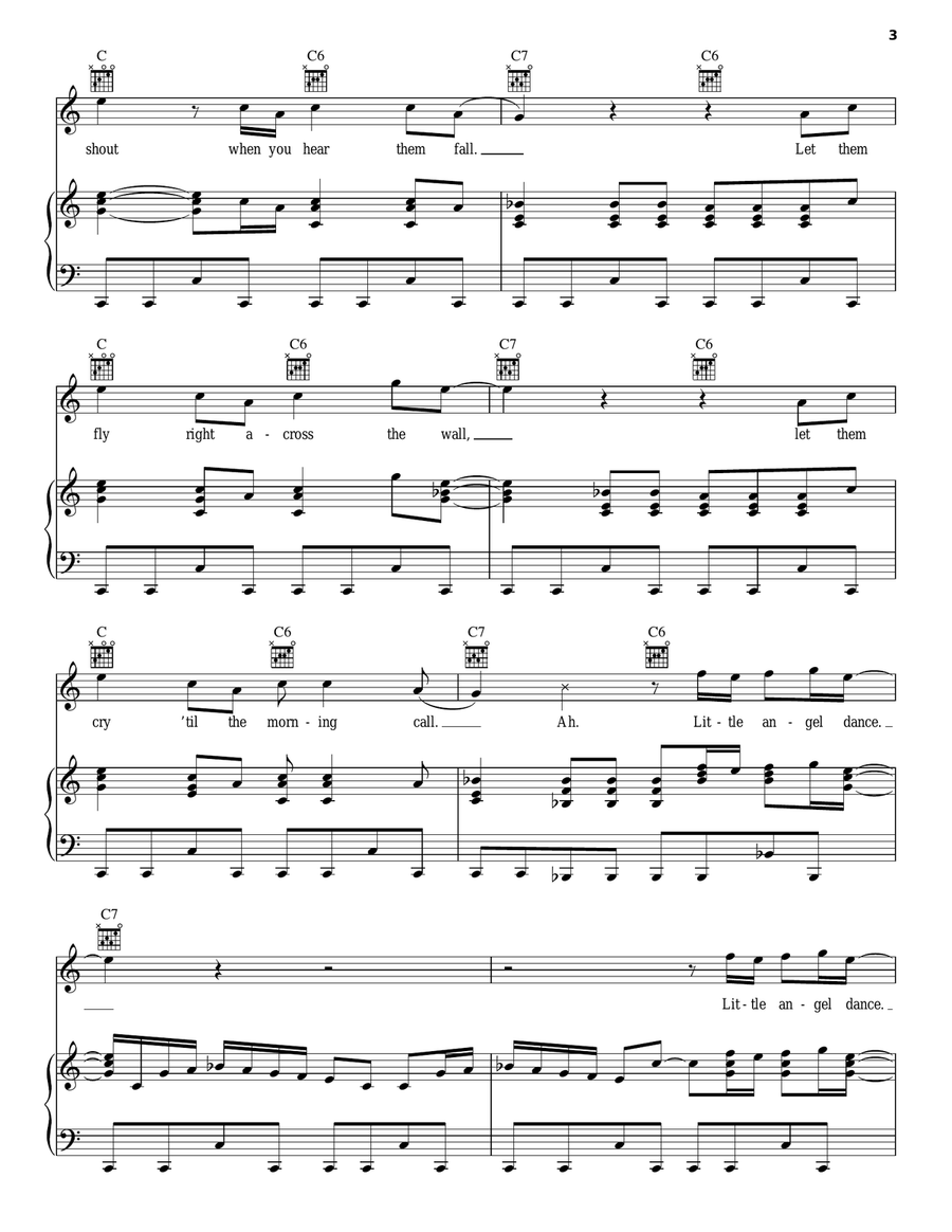 Angel Dance Angel Dance Piano, Vocal, Guitar scores gallery preview page 3