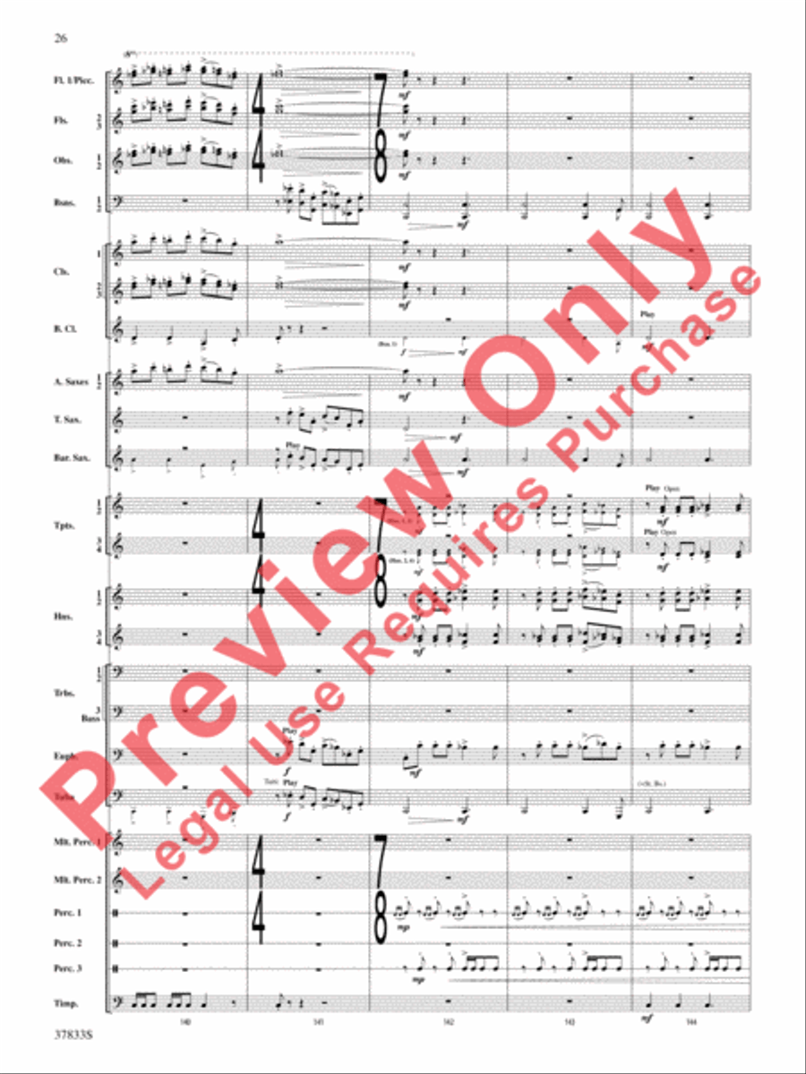 Symphonic Essay Symphonic Essay Concert Band scores gallery preview page 27