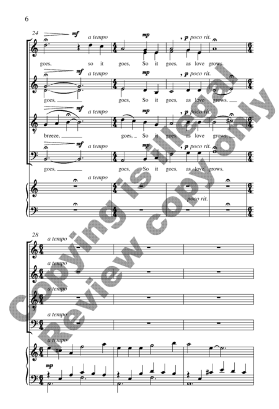 Ever Love Ever Love 4-Part scores gallery preview page 13