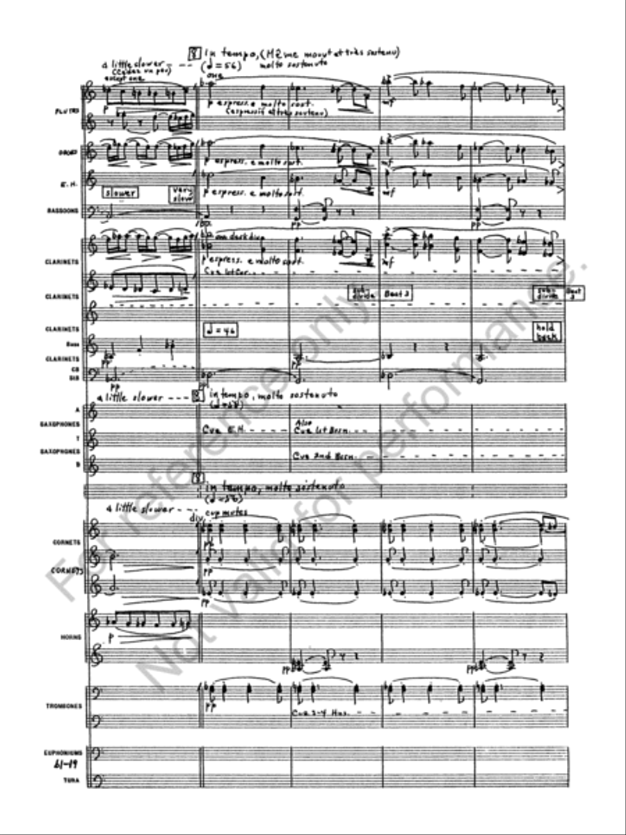 Prelude to the Afternoon of a Faun Concert Band scores gallery preview page 21