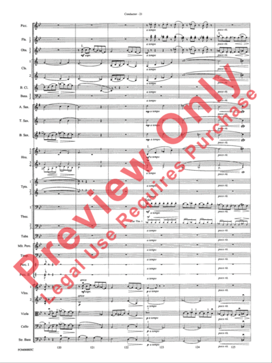 An American in Paris Suite Full Orchestra scores gallery preview page 24