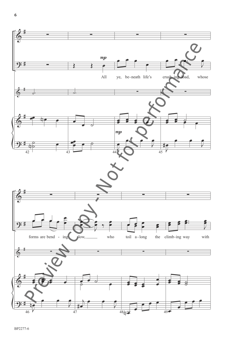It Came Upon a Midnight Clear 4-Part scores gallery preview page 7