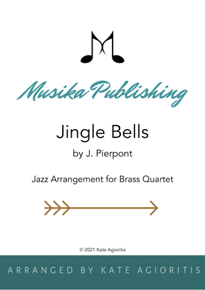 Book cover for Jingle Bells - Jazz Arrangement for Brass Quartet