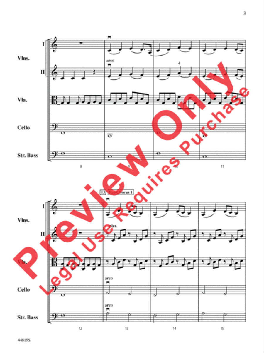 Falling Slowly (from the Motion Picture and Broadway Production Once) String Orchestra scores gallery preview page 4