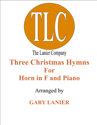 Book cover for THREE CHRISTMAS HYMNS (Duets for Horn in F & Piano)