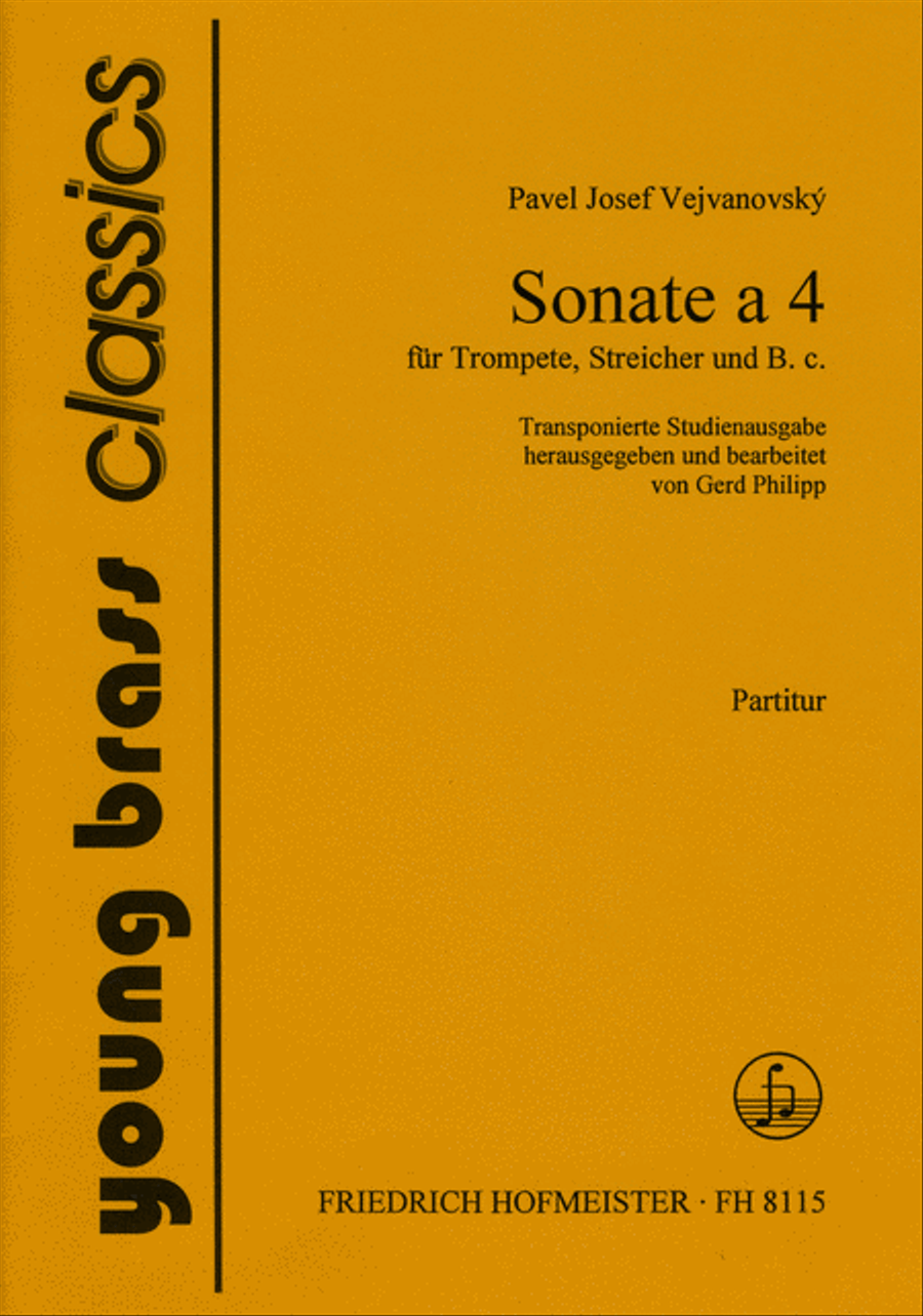 Sonata a 4 für Trompete, Streicher und. B.c./ Partitur Trumpet scores gallery preview page 1
