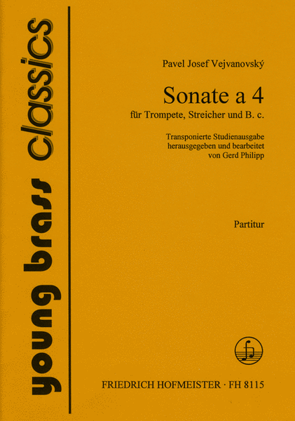 Sonata a 4 fur Trompete, Streicher und. B.c./ Partitur