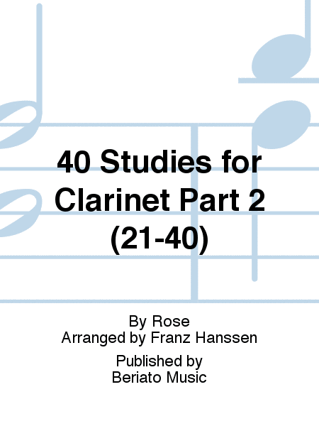 40 Studies for Clarinet Part 2 (21-40)
