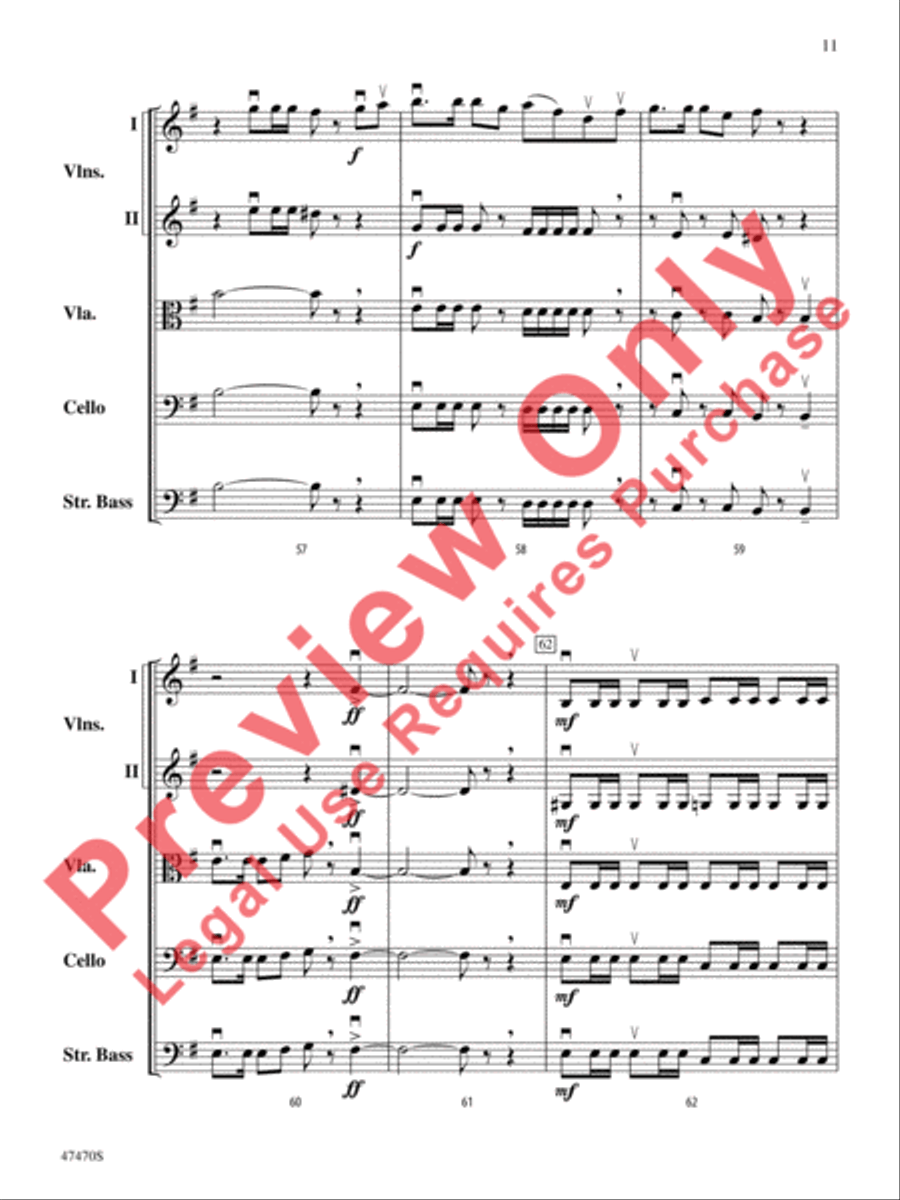 Legend of the Ghost Stallion String Orchestra scores gallery preview page 12