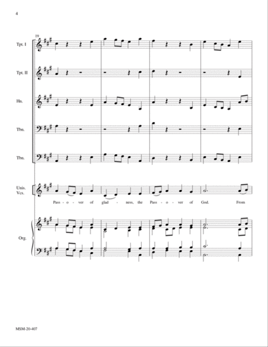 The Day of Resurrection! (Ellacombe) Choir scores gallery preview page 4