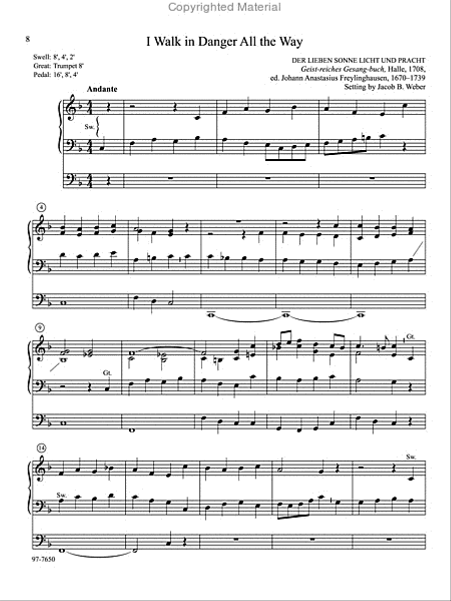 Soli Deo Gloria: Eight Distinctive Chorale Preludes for Every Organist, Set 3 Organ scores gallery preview page 4