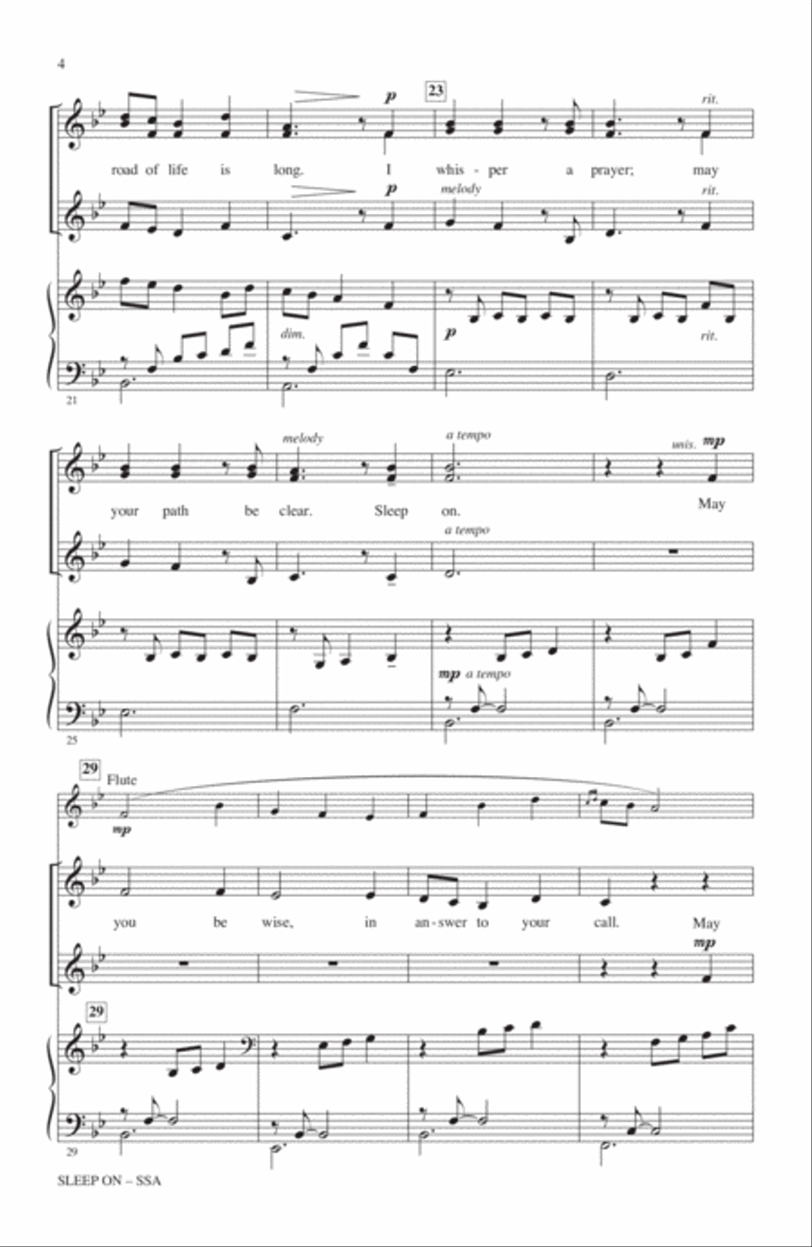 Sleep On SSA scores gallery preview page 3