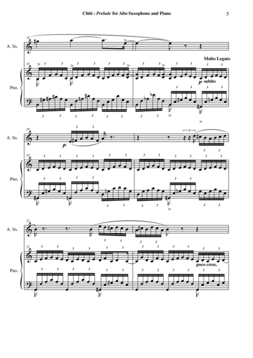 Gian Paolo Chiti: Prelude for alto saxophone and piano