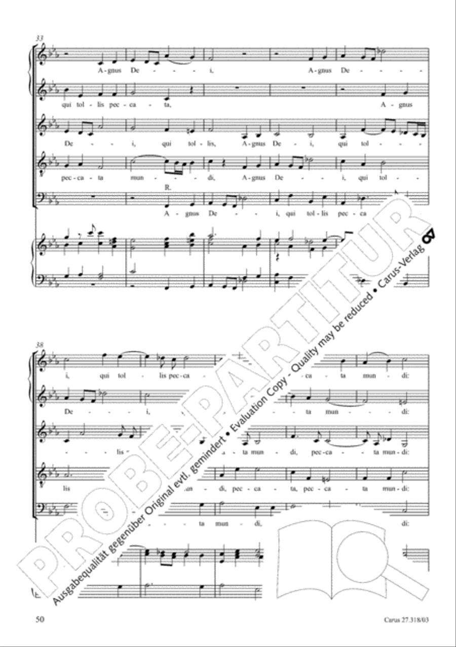 Requiem in F minor SSATB scores gallery preview page 51