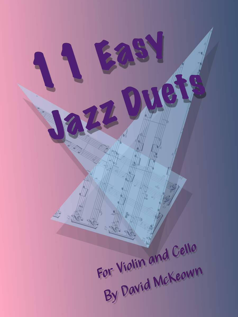 11 Easy Jazz Duets for Violin and Cello String Duet scores gallery preview page 1
