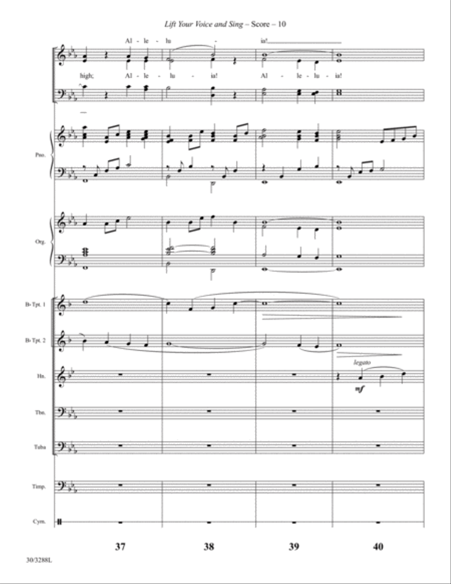 Lift Your Voice and Sing - Instrumental Ensemble Score and Parts Choir scores gallery preview page 13