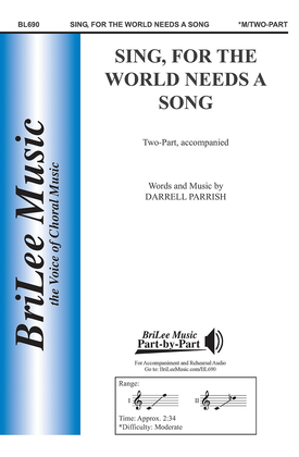 Book cover for Sing, for the World Needs a Song
