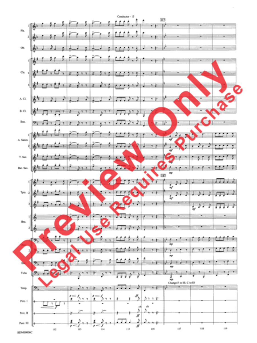 Children's March Concert Band scores gallery preview page 17
