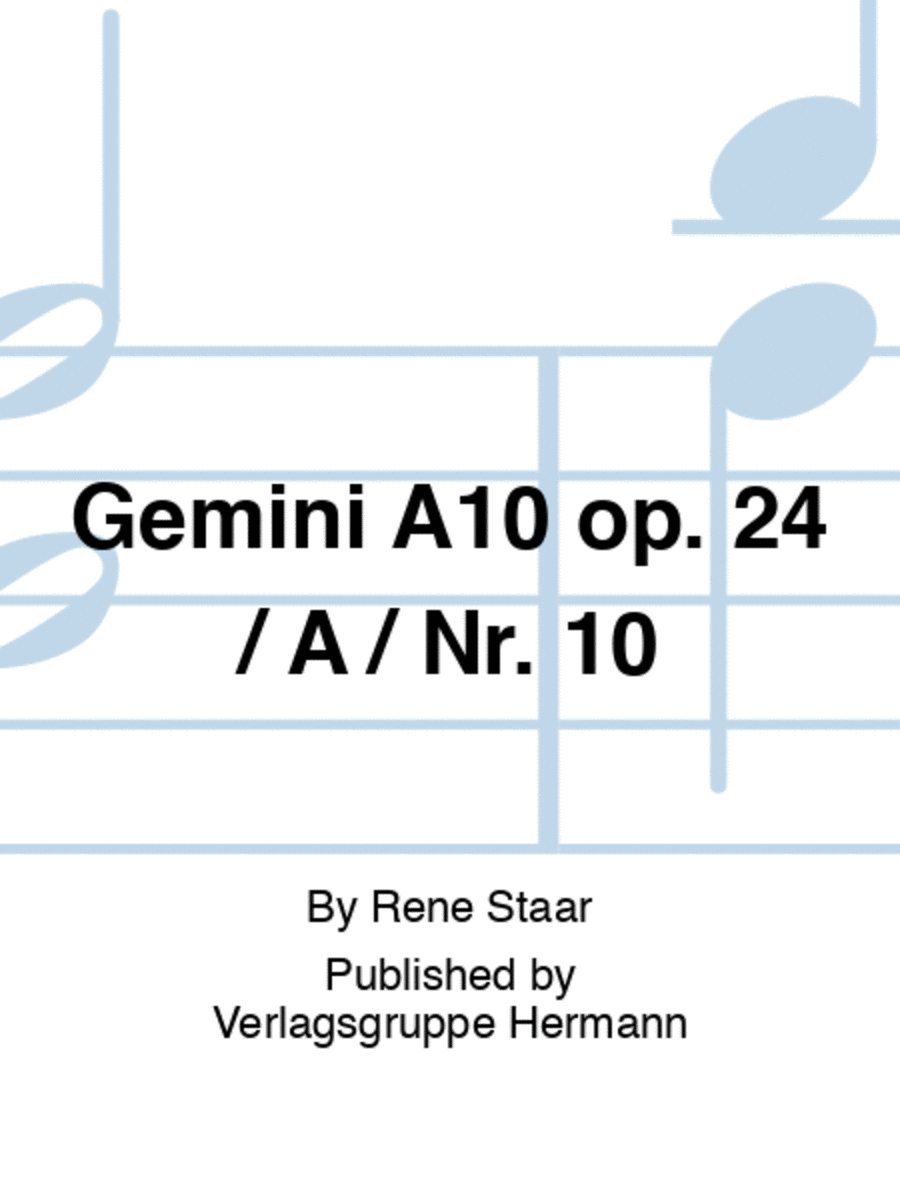 Gemini A10 op. 24 / A / Nr. 10 Violin scores gallery preview page 1