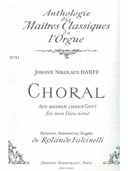 Auf Meinen Lieben Gott (maitres Classiques 51) (organ)