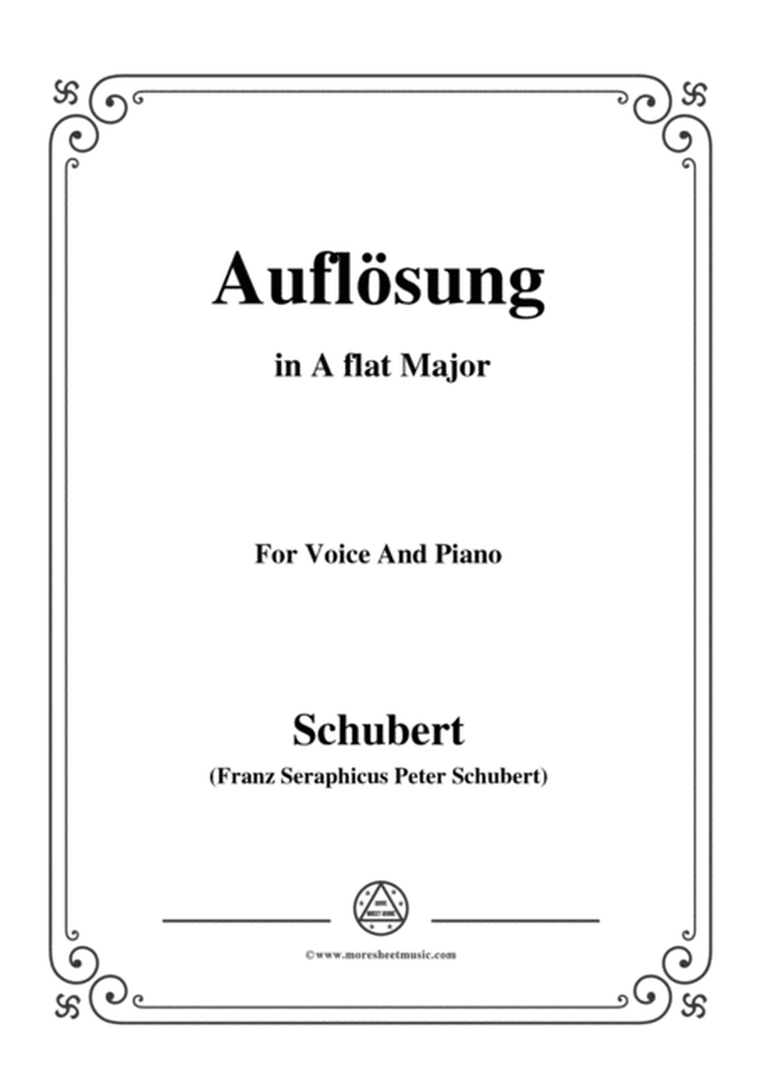 Schubert-Auflösung,in A flat Major,for Voice&Piano image number null