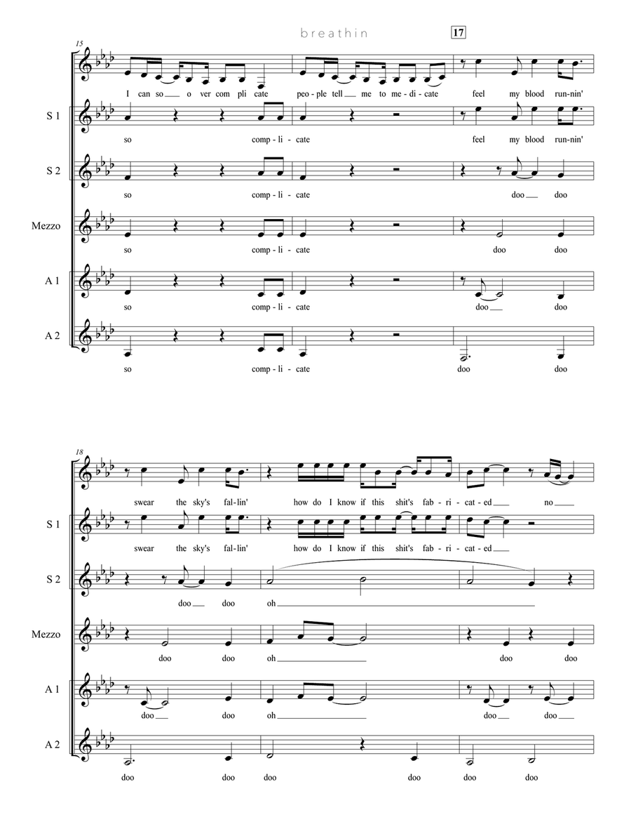 Breathin SSA scores gallery preview page 3