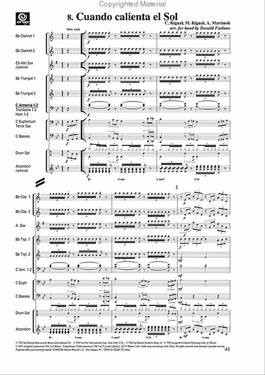 Green Book Vol. 2 - 12 Dance Numbers Marching Band scores gallery preview page 10