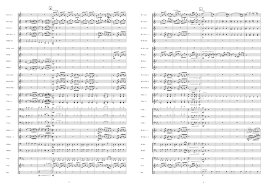 Hymnus Pastorale Fanfare Band scores gallery preview page 3