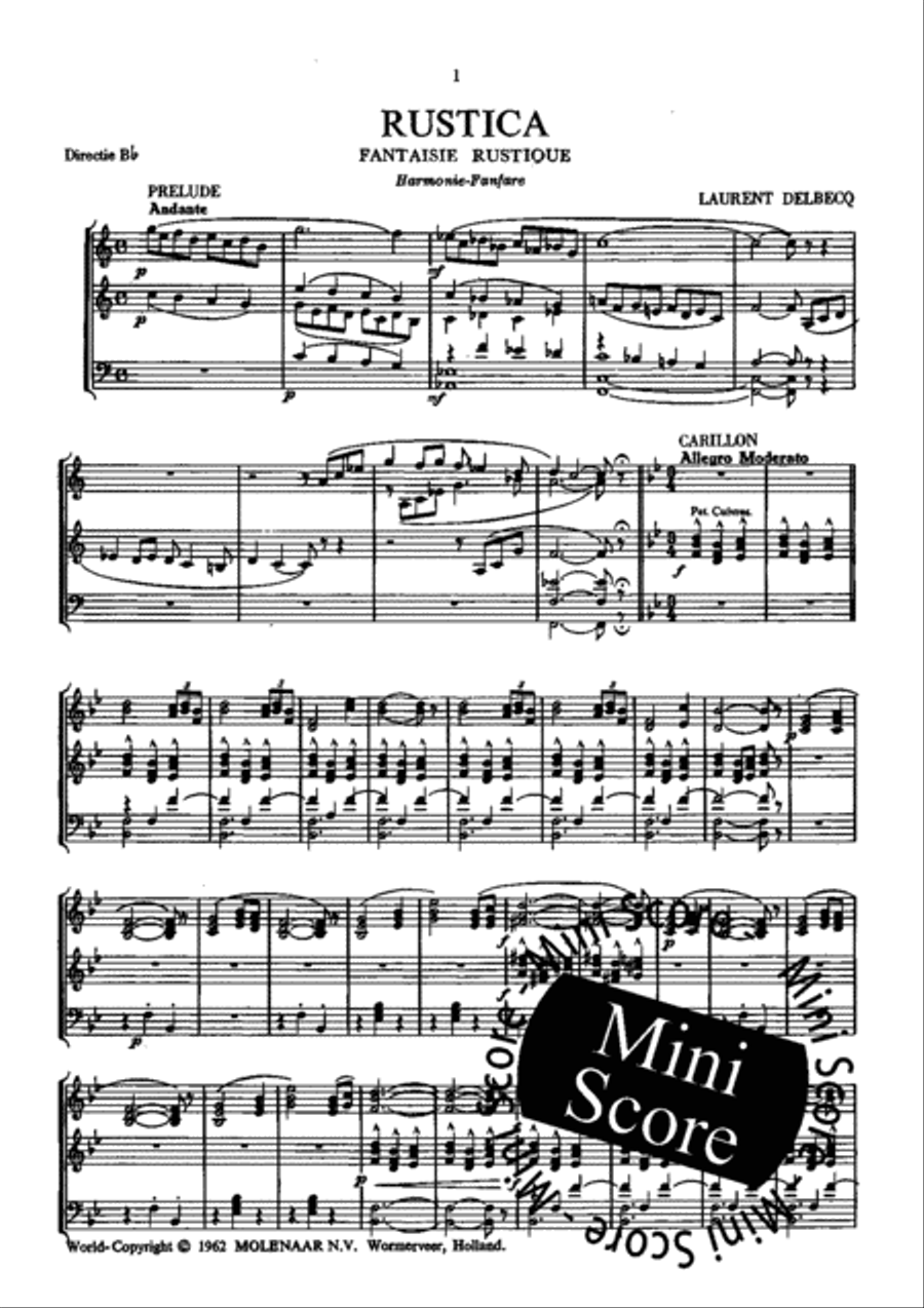 Rustica Rustica Fanfare Band scores gallery preview page 3