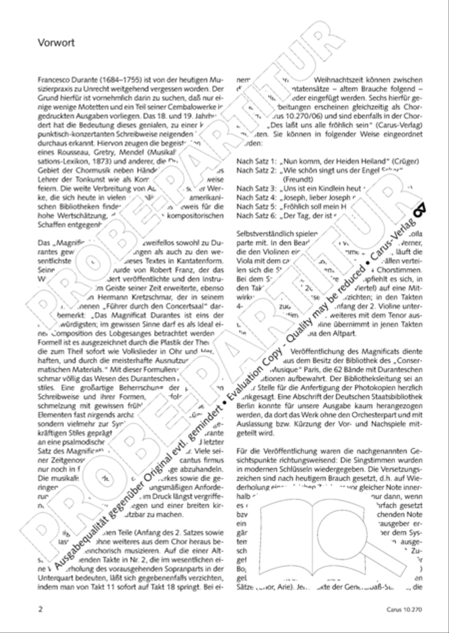 Magnificat in B flat major 4-Part scores gallery preview page 3