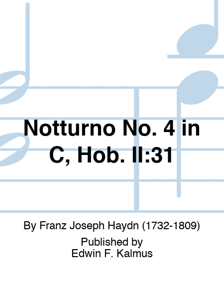 Notturno No. 4 in C, Hob. II:31