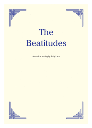 The Beatitudes - A musical setting for choir