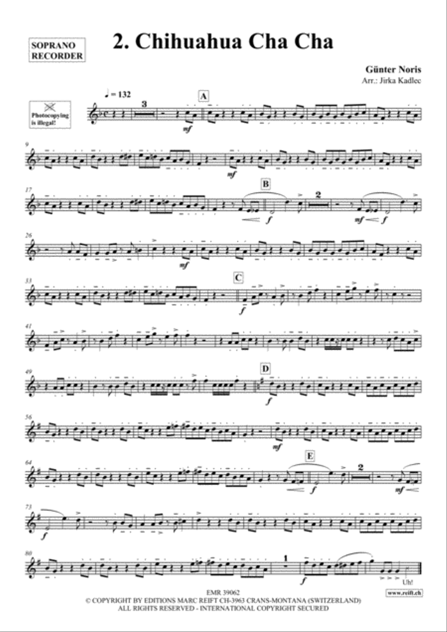 12 Greatest Dance Party Hits Soprano Recorder scores gallery preview page 3