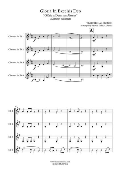 Christmas Song Collection (for Clarinet Quartet) - BOOK TWO image number null