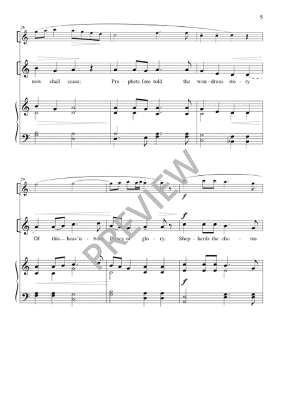 Shepherds, Shake Off Your Drowsy Sleep Unison Choir scores gallery preview page 6