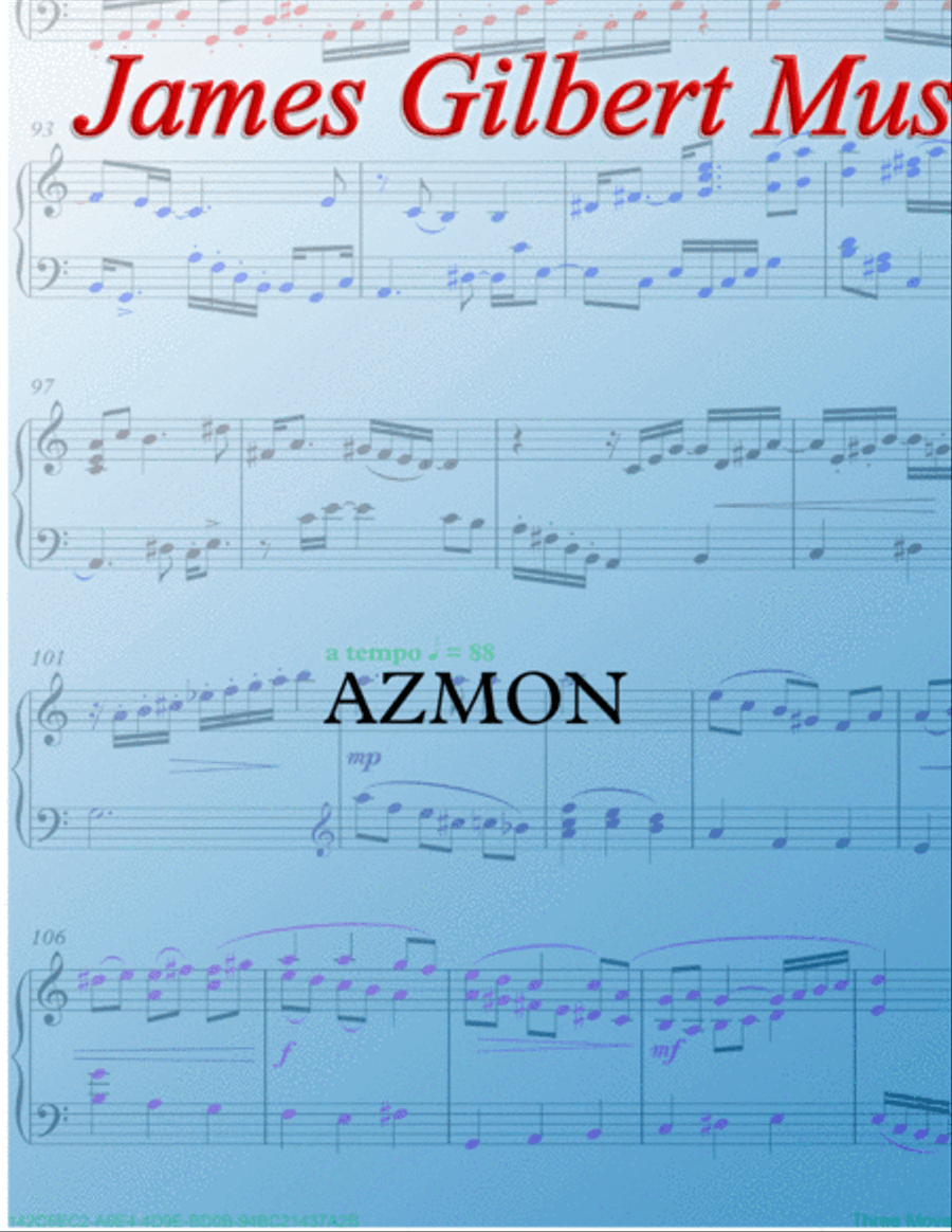 AZMON (O For A Thousand Tongues To Sing) Small Ensemble scores gallery preview page 5