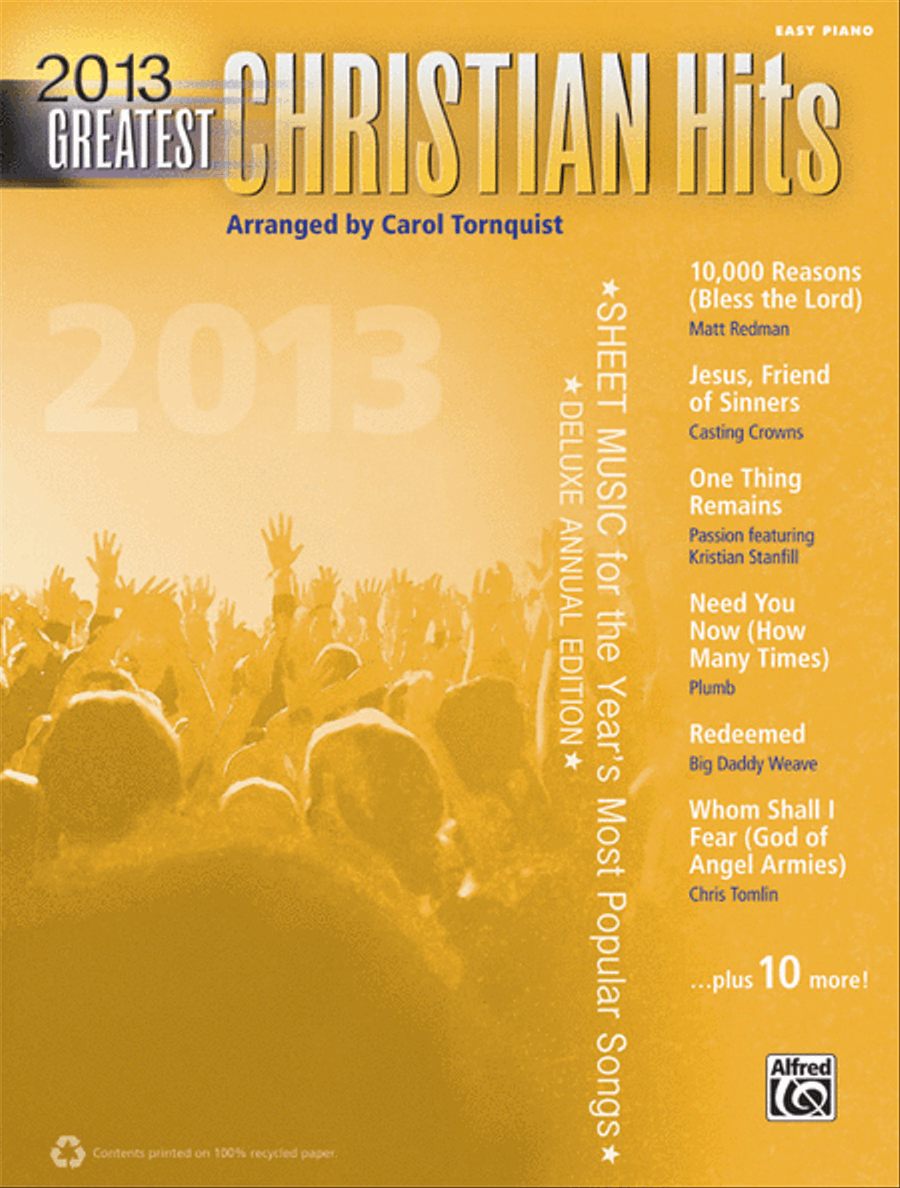 2013 Greatest Christian Hits Easy Piano scores gallery preview page 1
