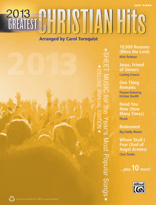 Book cover for 2013 Greatest Christian Hits