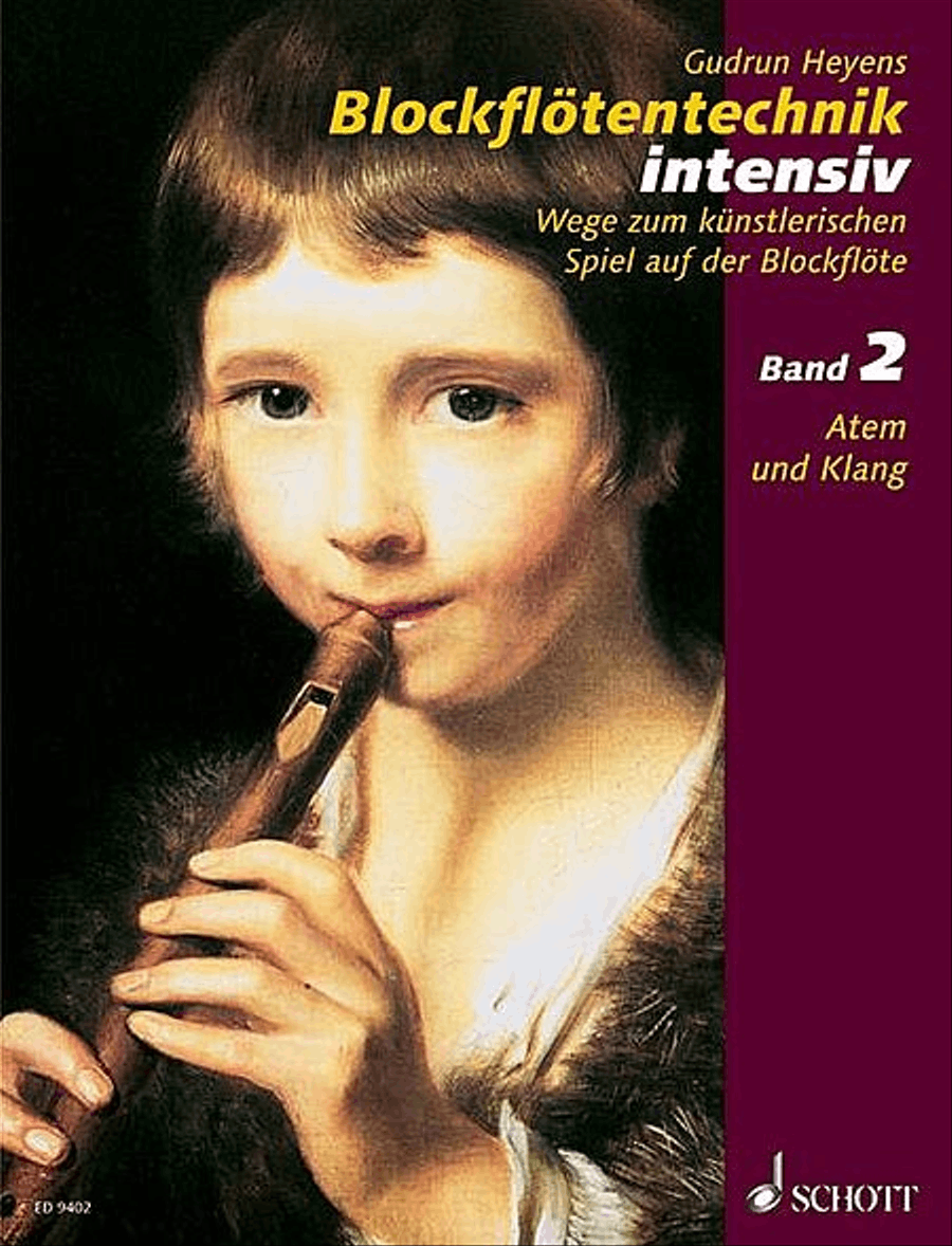 Blockflötentechnik Intensiv Volume 2 by Gudrun Heyens Alto Recorder - Sheet Music