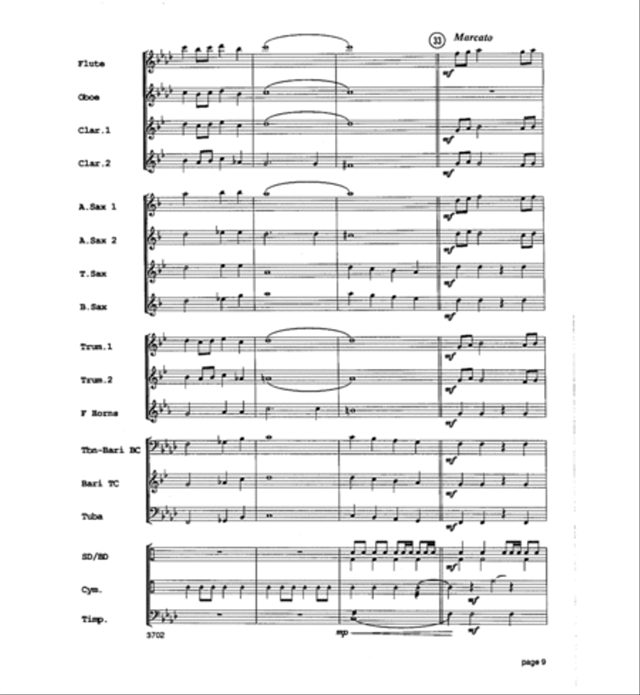 Legend of Fort Apache Concert Band scores gallery preview page 10